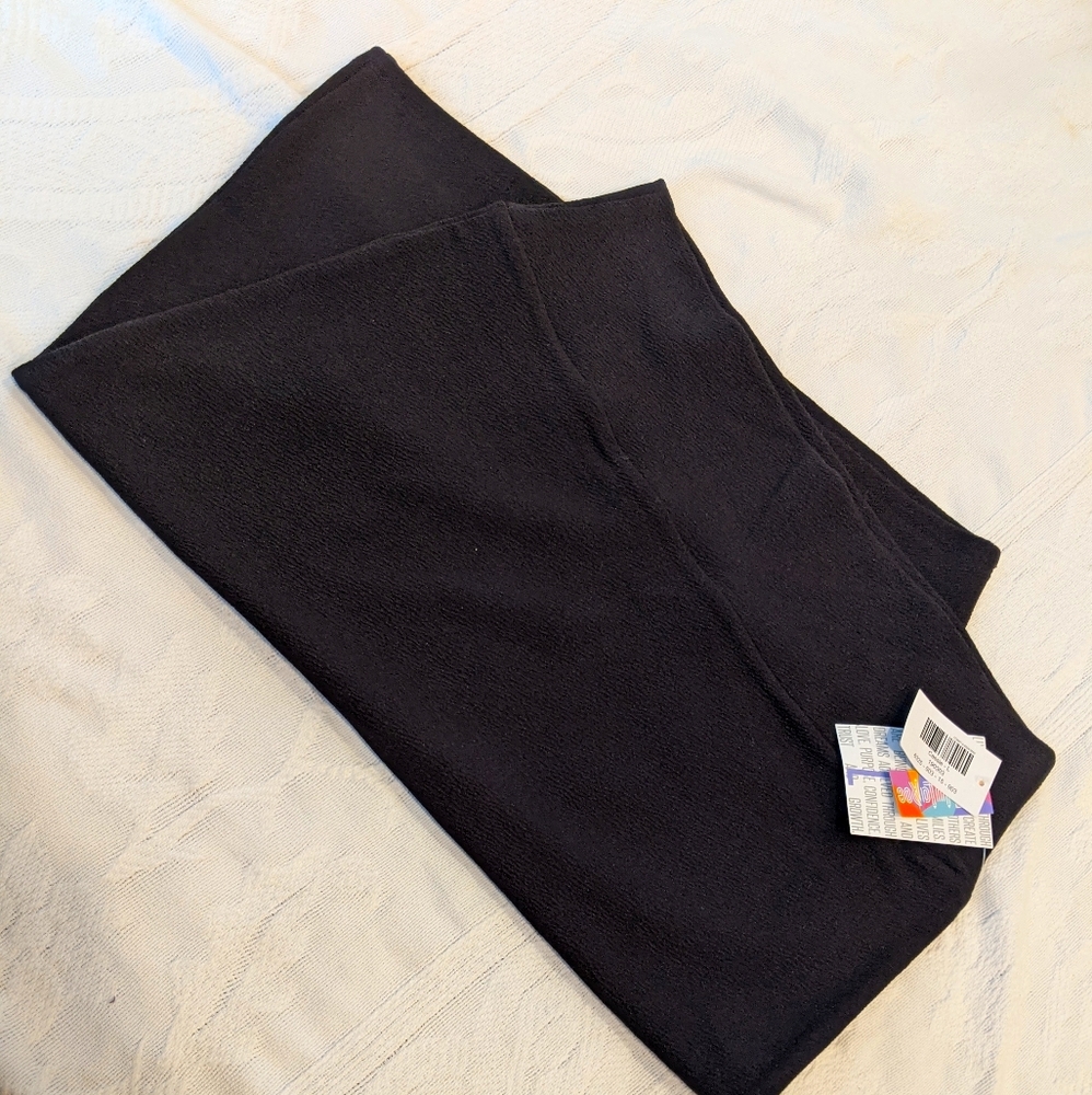 NWT Lularoe Stretchy Black Pencil Skirt L